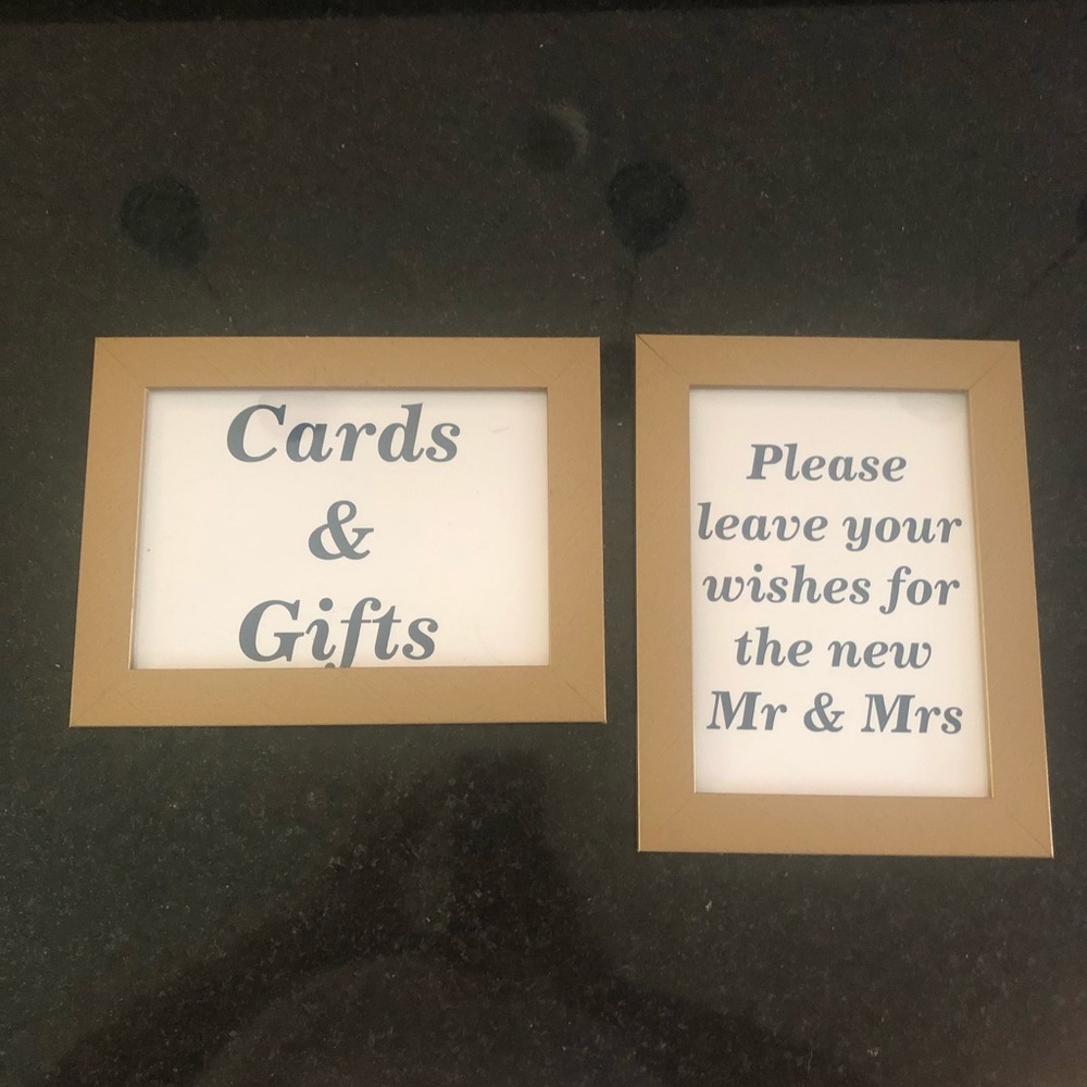 Wedding signs!